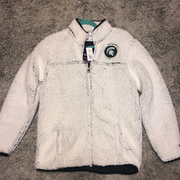 Champion full zip Michigan State Sherpa - Picture 2 of 6